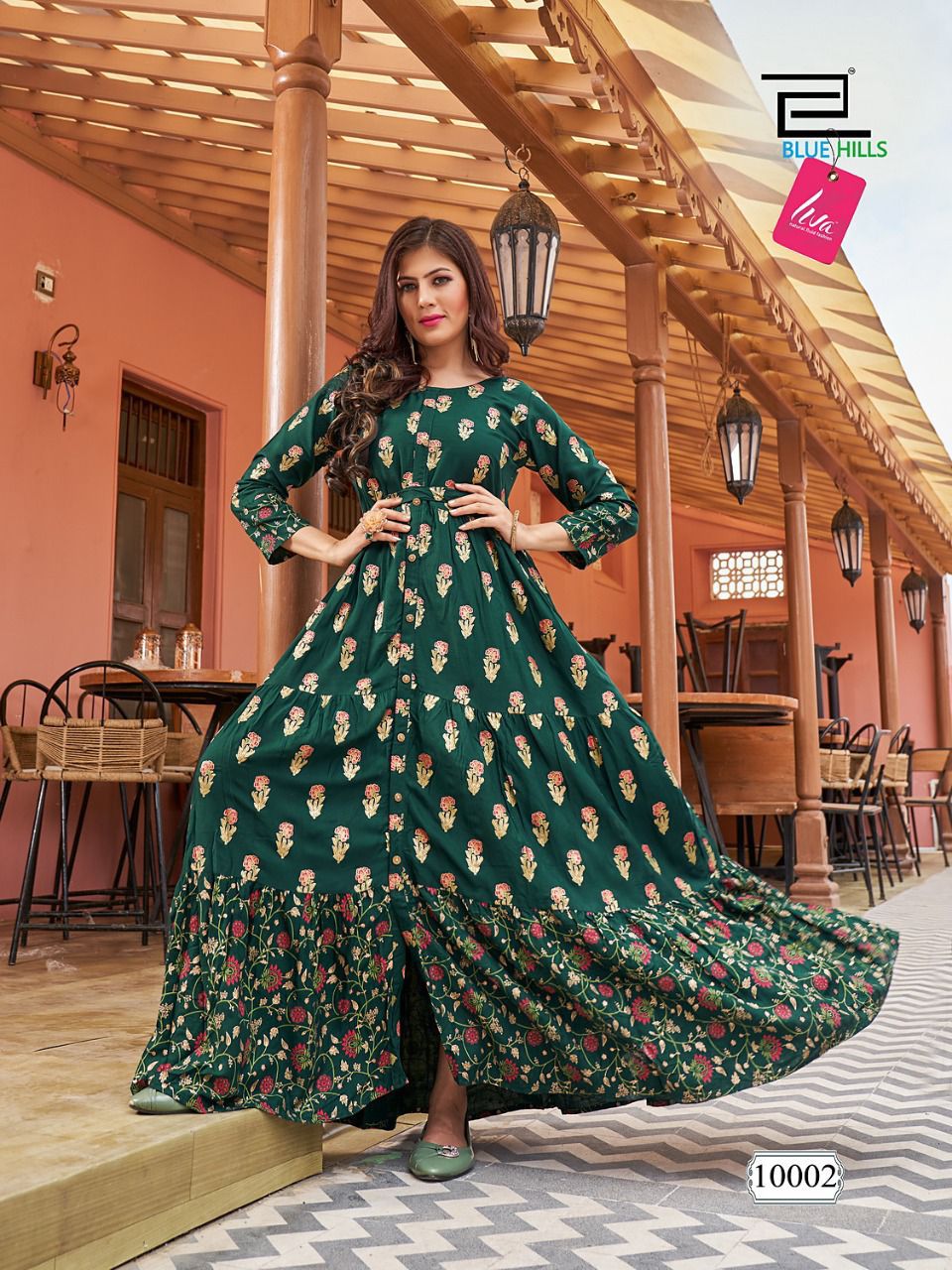 Blue Hills Florencia 10 Wholesale Kurti Fancy Wear Anarkali Collection